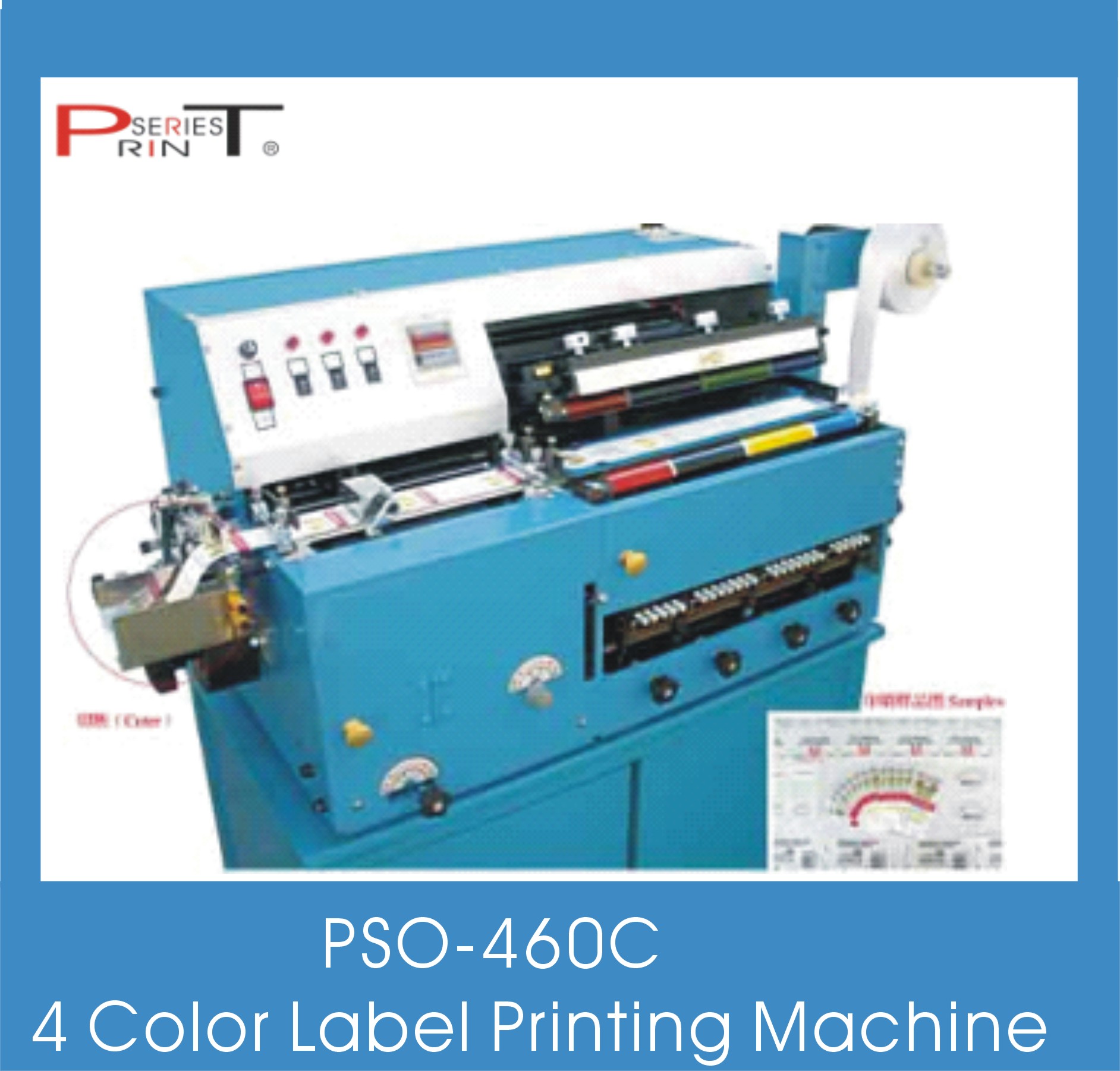 Label Printing Machine, Flexo/Screen/Rotary Printing Machine, 4 Color Desktop Printing Machine